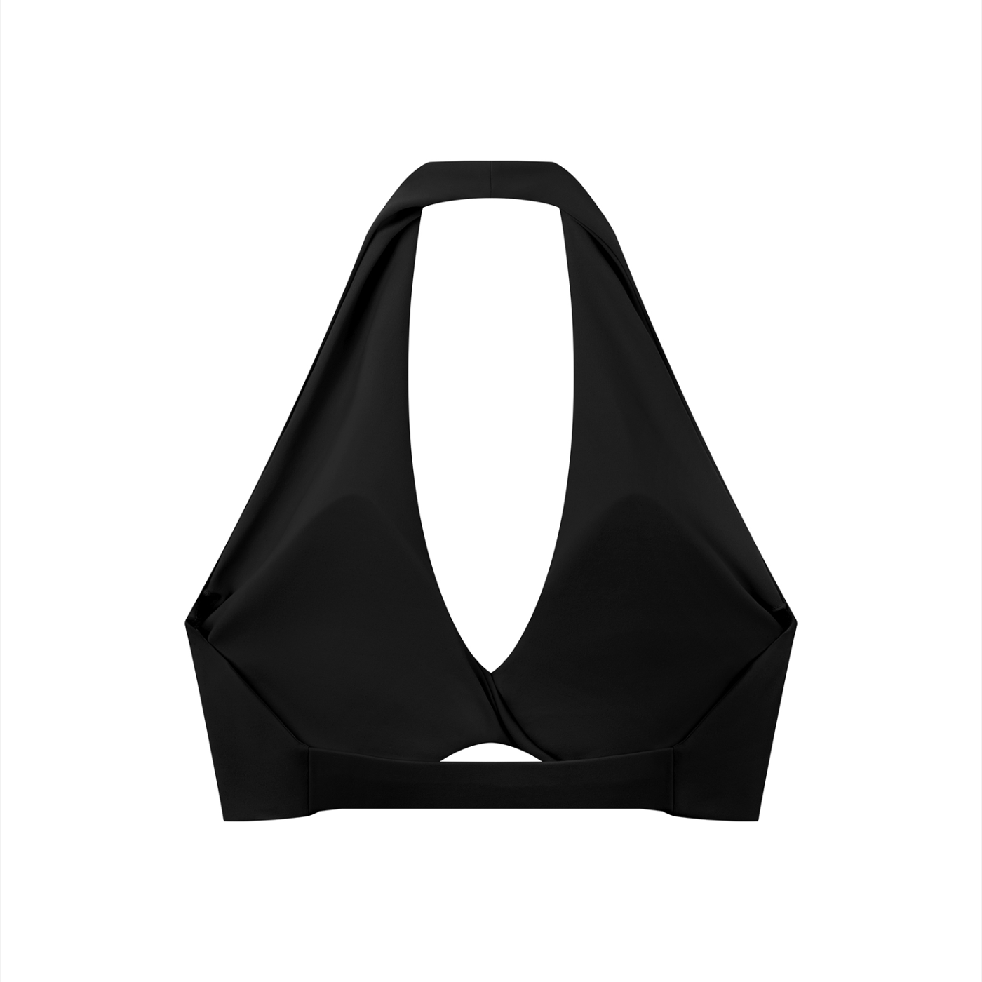 AUVREN Solara Twist-Front Halter Sports Top