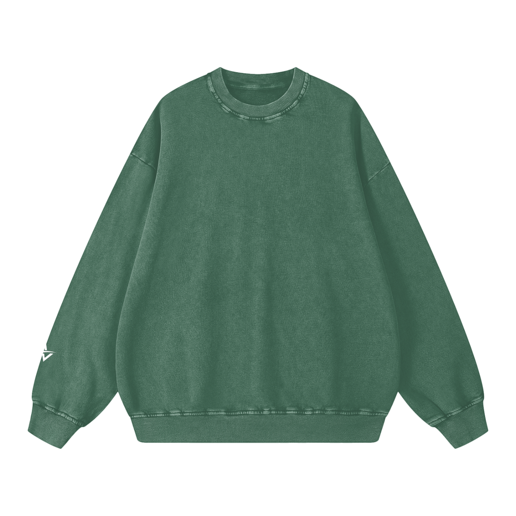 AUVREN Coreline Washed Oversized Crewneck