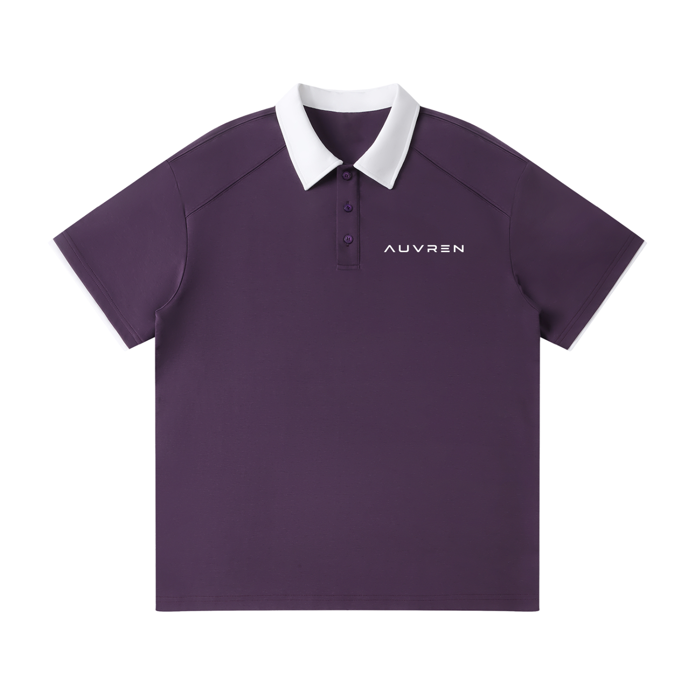 AUVREN Amethyst Contrast Performance Polo