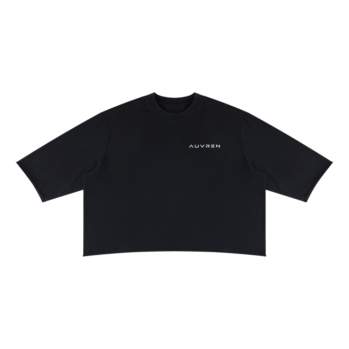 T-shirt crop top à bords francs AUVREN