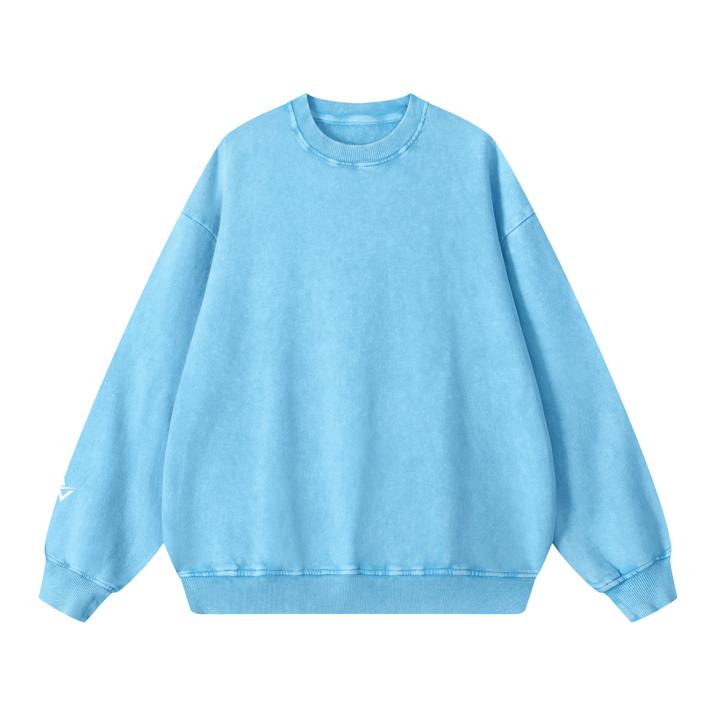AUVREN Coreline Washed Oversized Crewneck