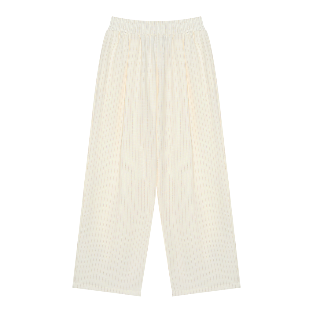 AUVREN Coreline Pinstripe Wide-Leg Pants