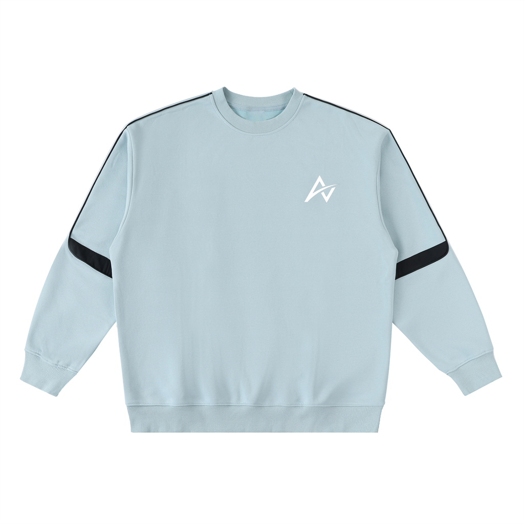 AUVREN Tempo Contrast-Arc Crewneck