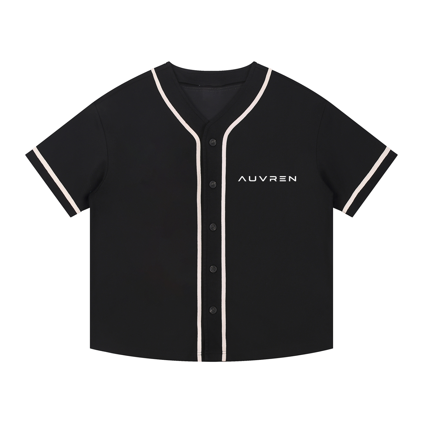 AUVREN Maillot boutonné style universitaire