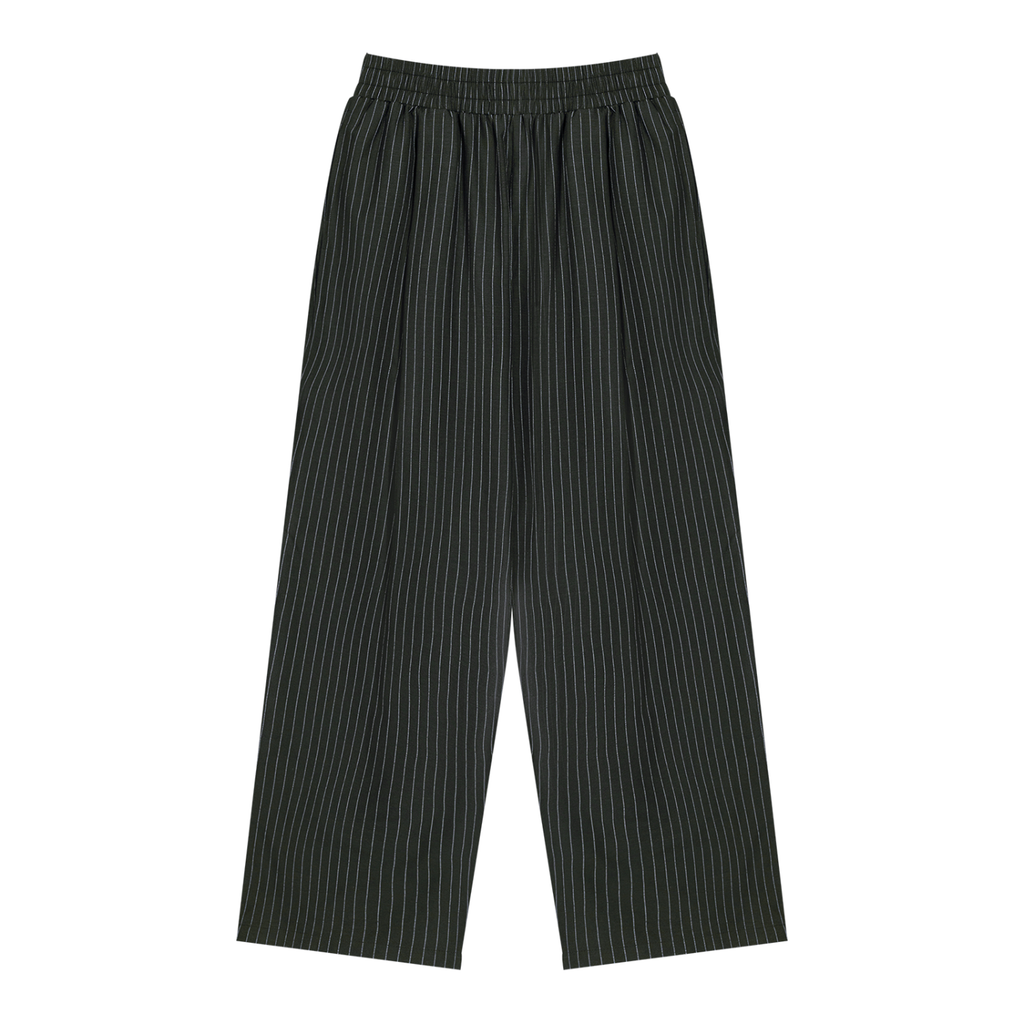 AUVREN Coreline Pinstripe Wide-Leg Pants