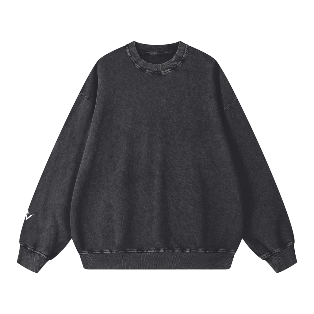 AUVREN Coreline Washed Oversized Crewneck