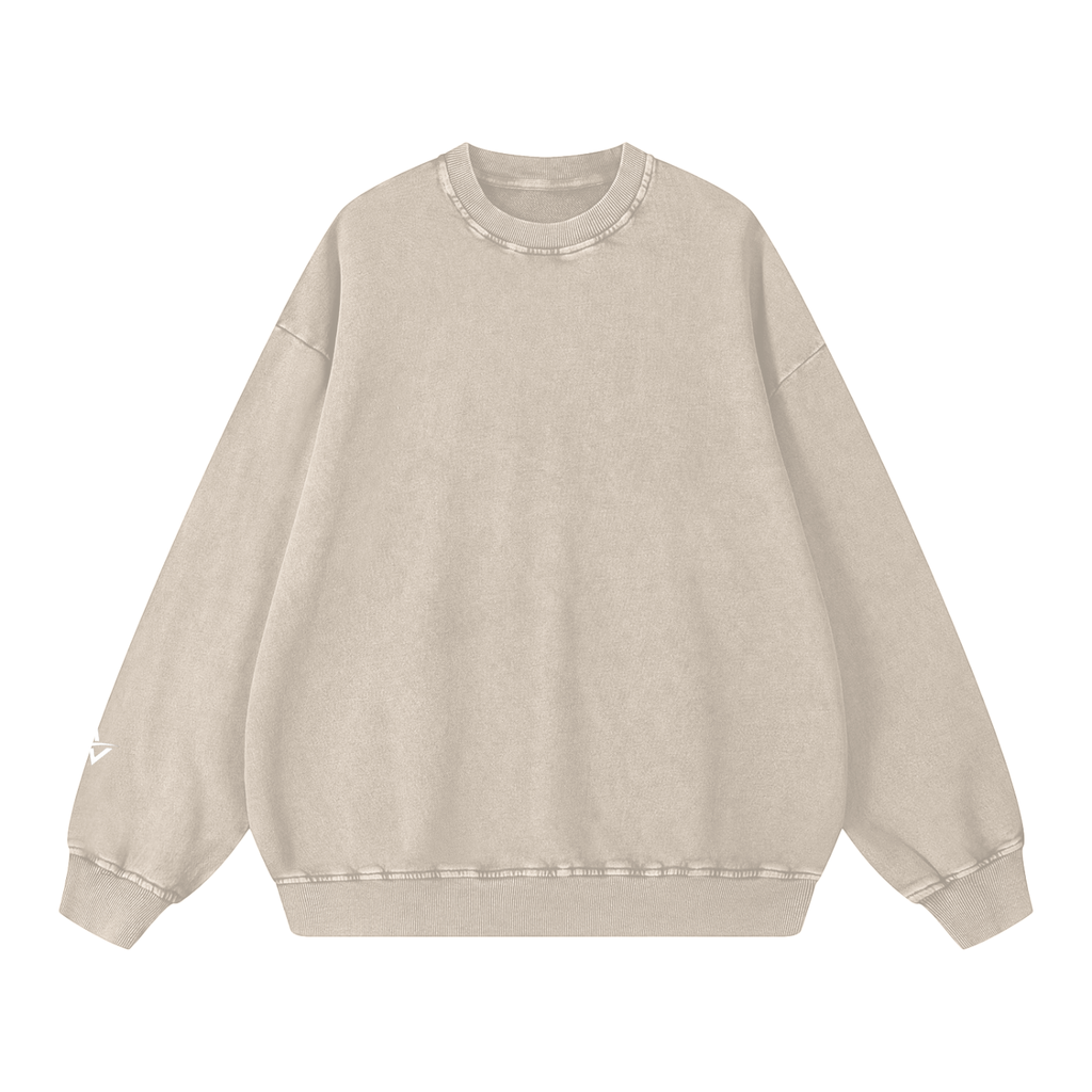 AUVREN Coreline Washed Oversized Crewneck