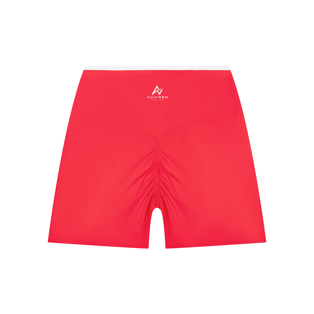 AUVREN Vector Wrap-Waist Biker Shorts