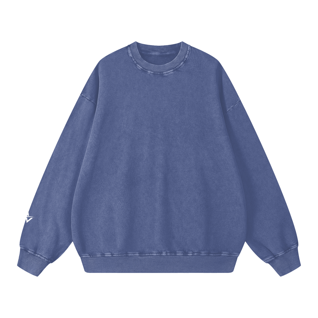 AUVREN Coreline Washed Oversized Crewneck