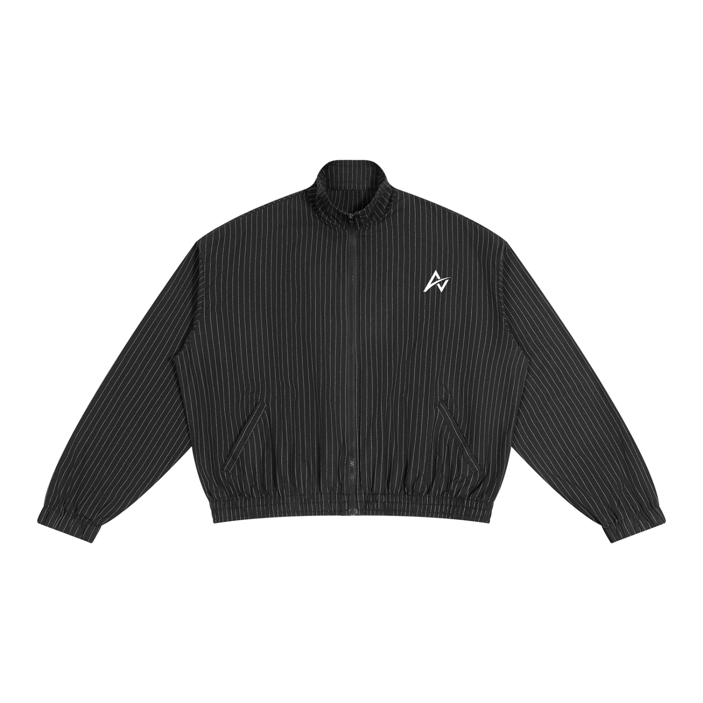 AUVREN Pinstripe Motion Track Jacket