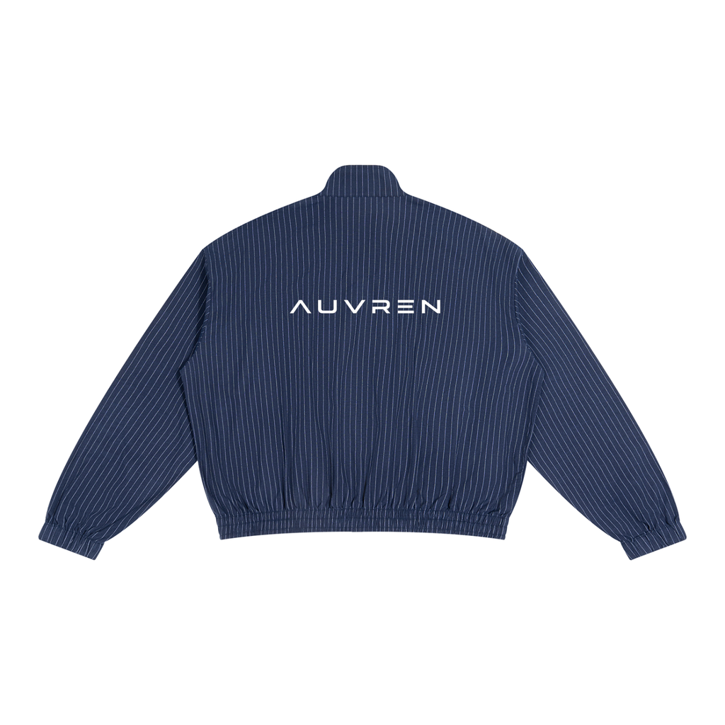 AUVREN Pinstripe Motion Track Jacket