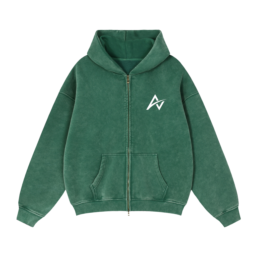 AUVREN Blush Essential Zip Hoodie