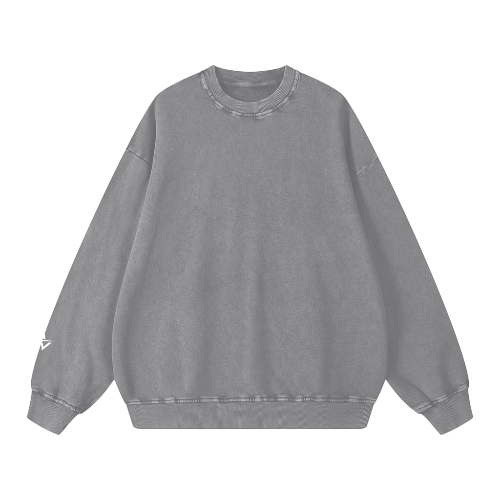 AUVREN Coreline Washed Oversized Crewneck