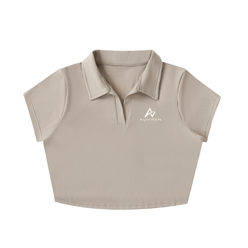 AUVREN Riviera Sculpt Cropped Polo