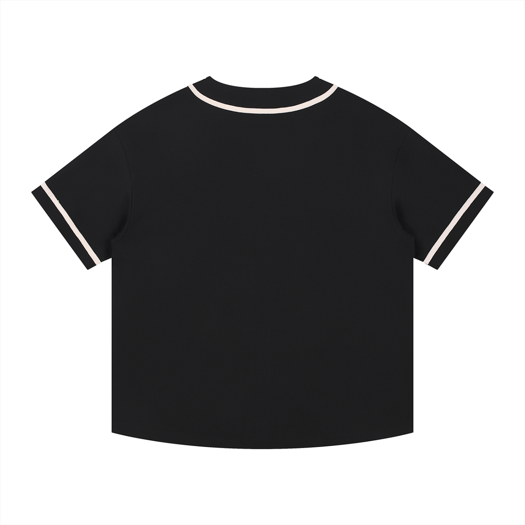 Maillot boutonnage contrastant