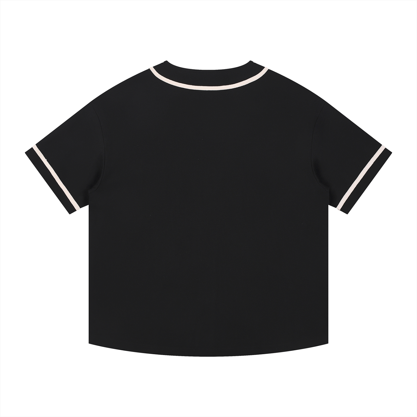 Maillot boutonnage contrastant