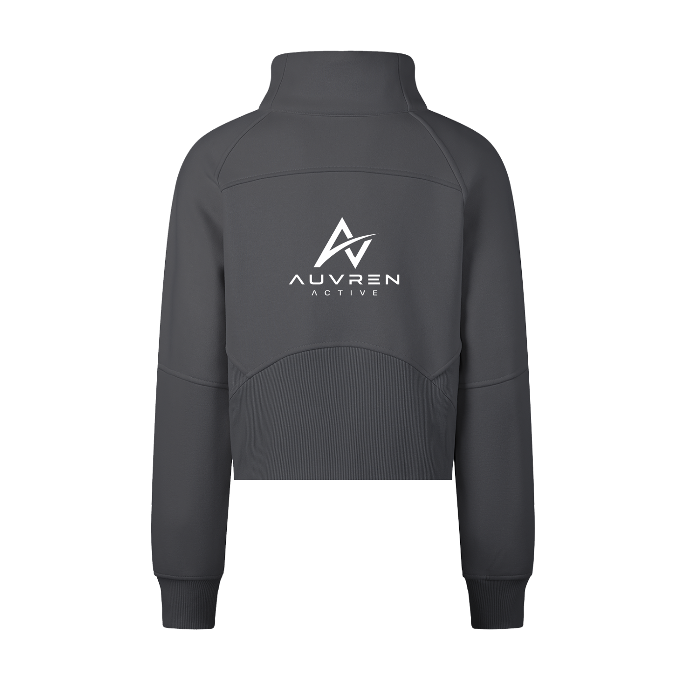 AUVREN Aurelia Gold-Zip Funnel-Neck Sweatshirt
