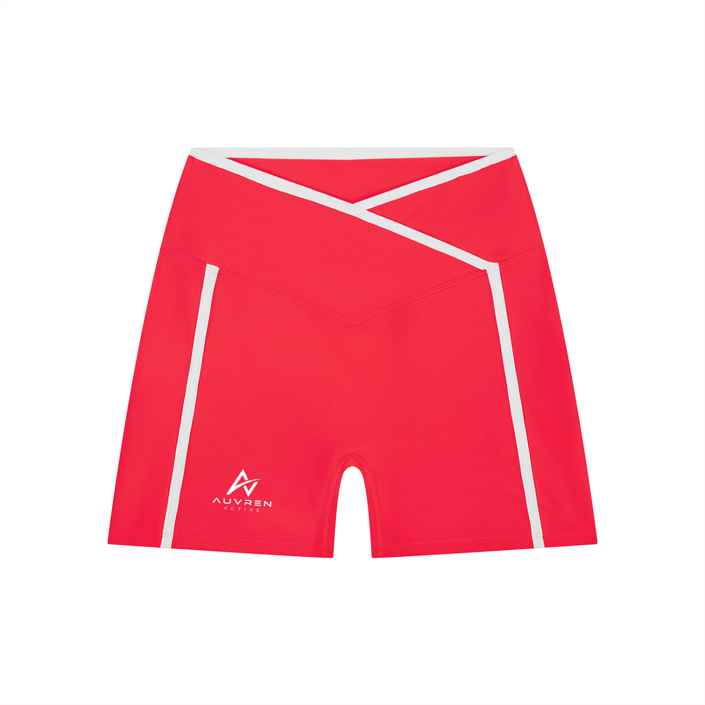 AUVREN Vector Wrap-Waist Biker Shorts