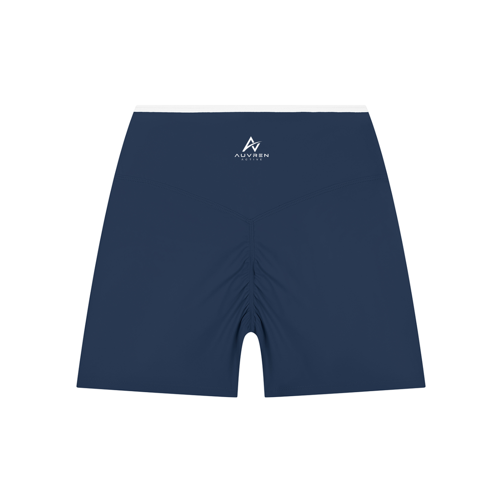 AUVREN Vector Wrap-Waist Biker Shorts