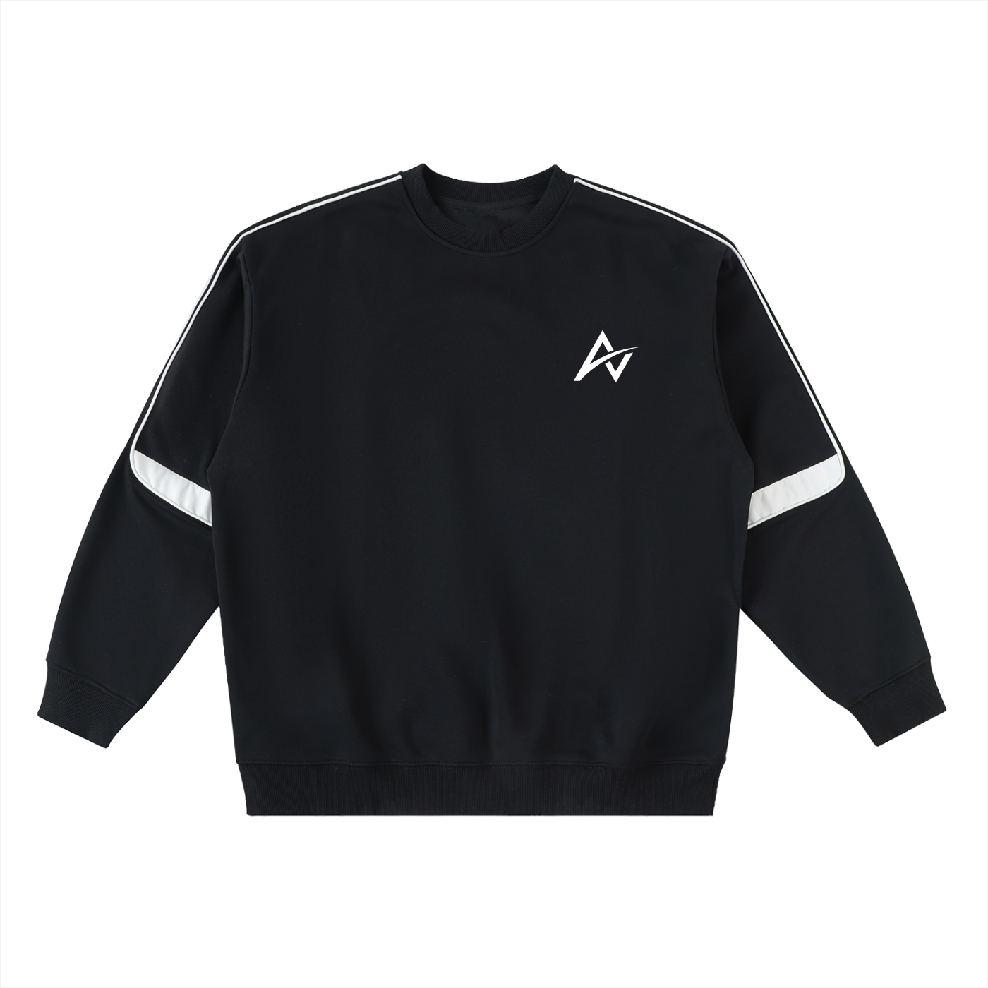 AUVREN Tempo Contrast-Arc Crewneck