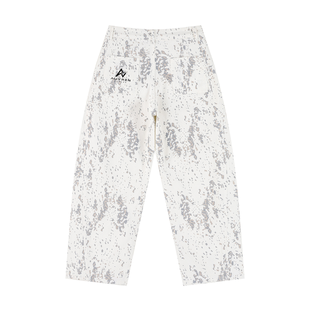 AUVREN Frostline Abstract Wide-Leg Pants