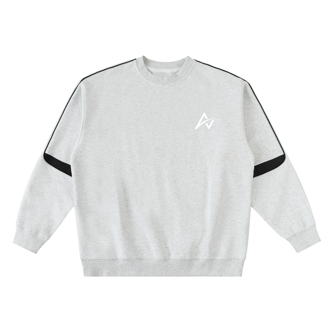 AUVREN Tempo Contrast-Arc Crewneck