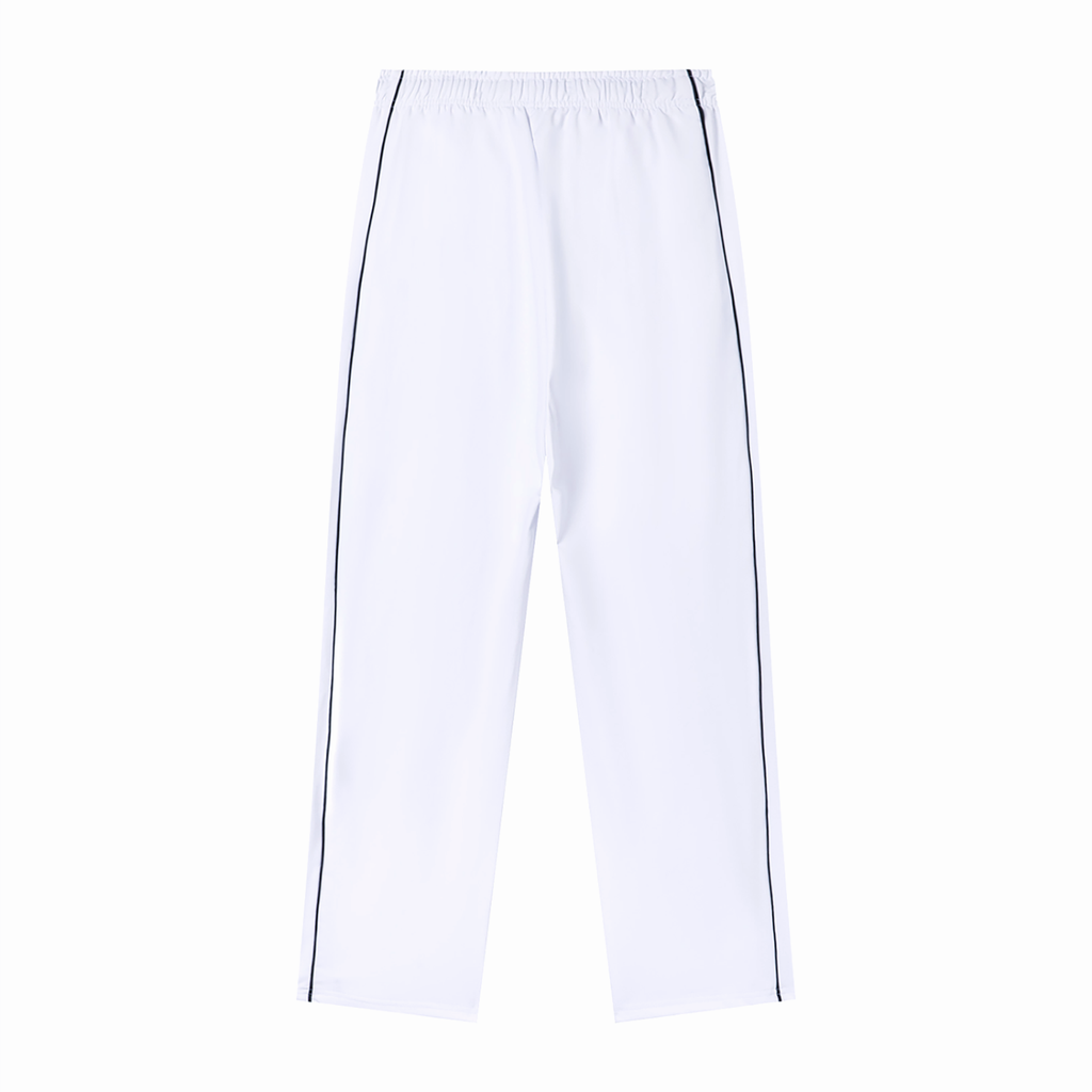 AUVREN Tempo Contrast-Pipe Wide-Leg Track Pants