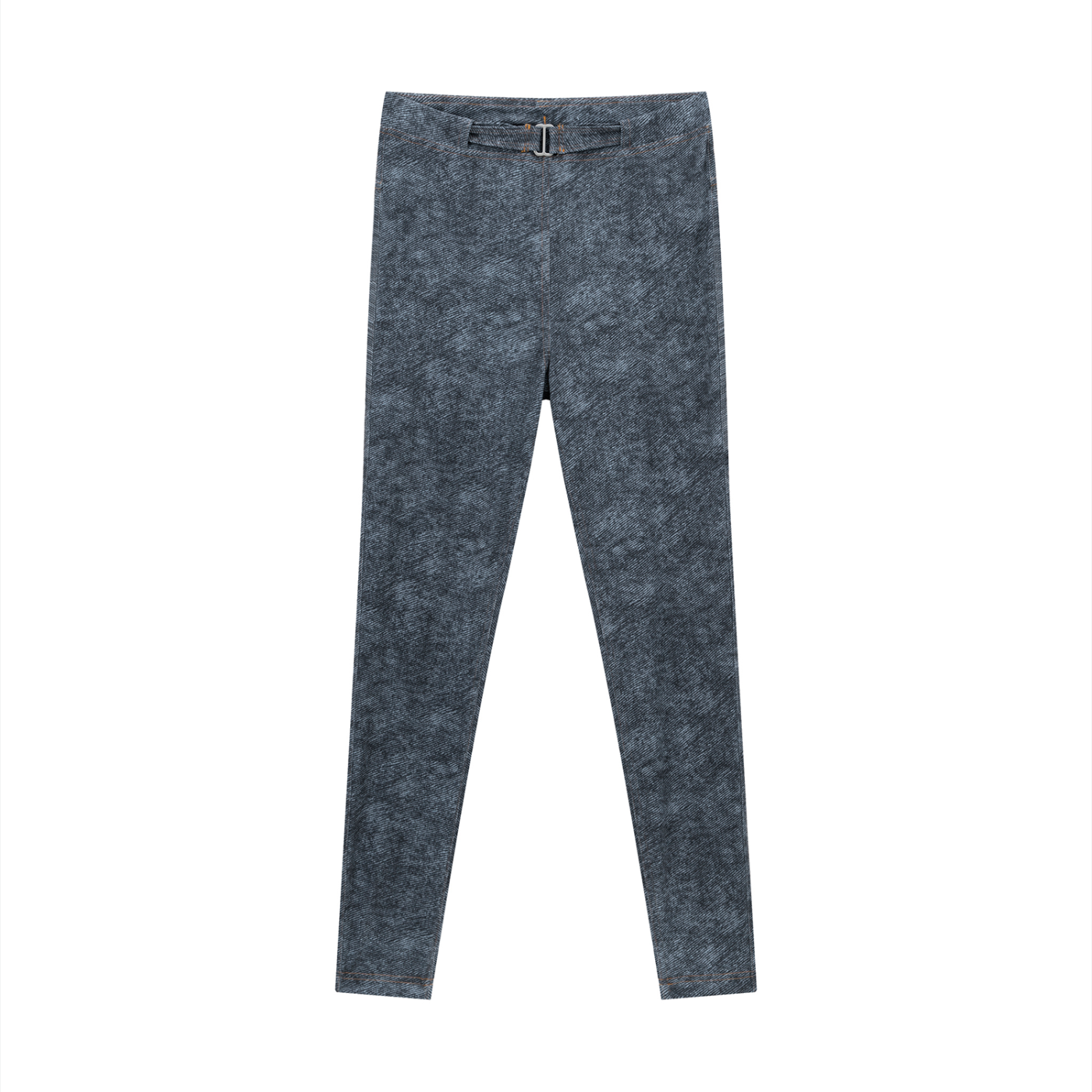 Women's Faux Denim Zip-Fly Leggings