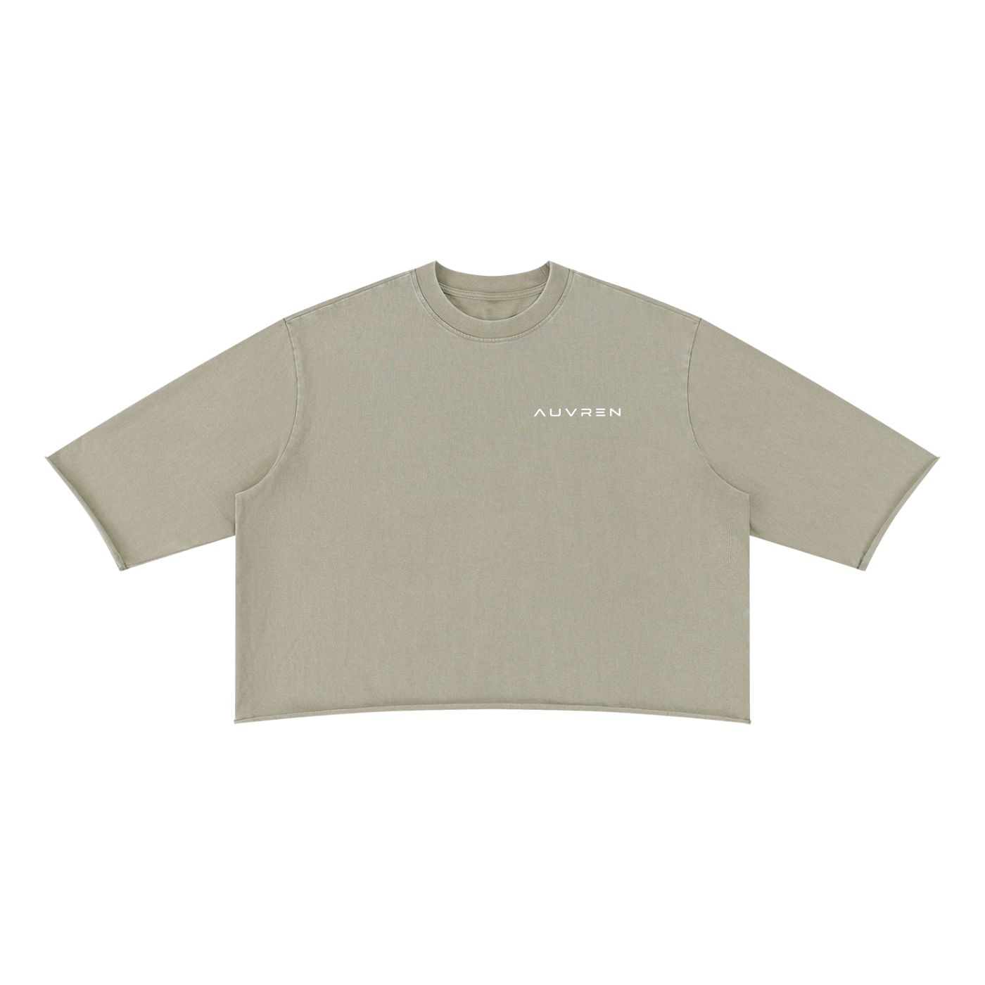 T-shirt crop top à bords francs AUVREN