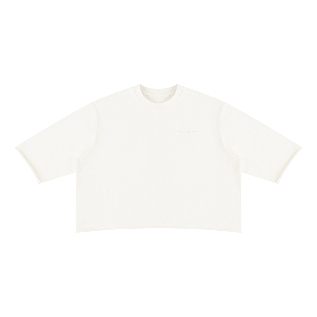 T-shirt crop top à bords francs AUVREN