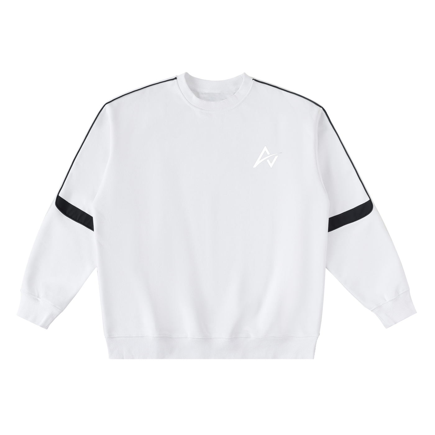 AUVREN Tempo Contrast-Arc Crewneck