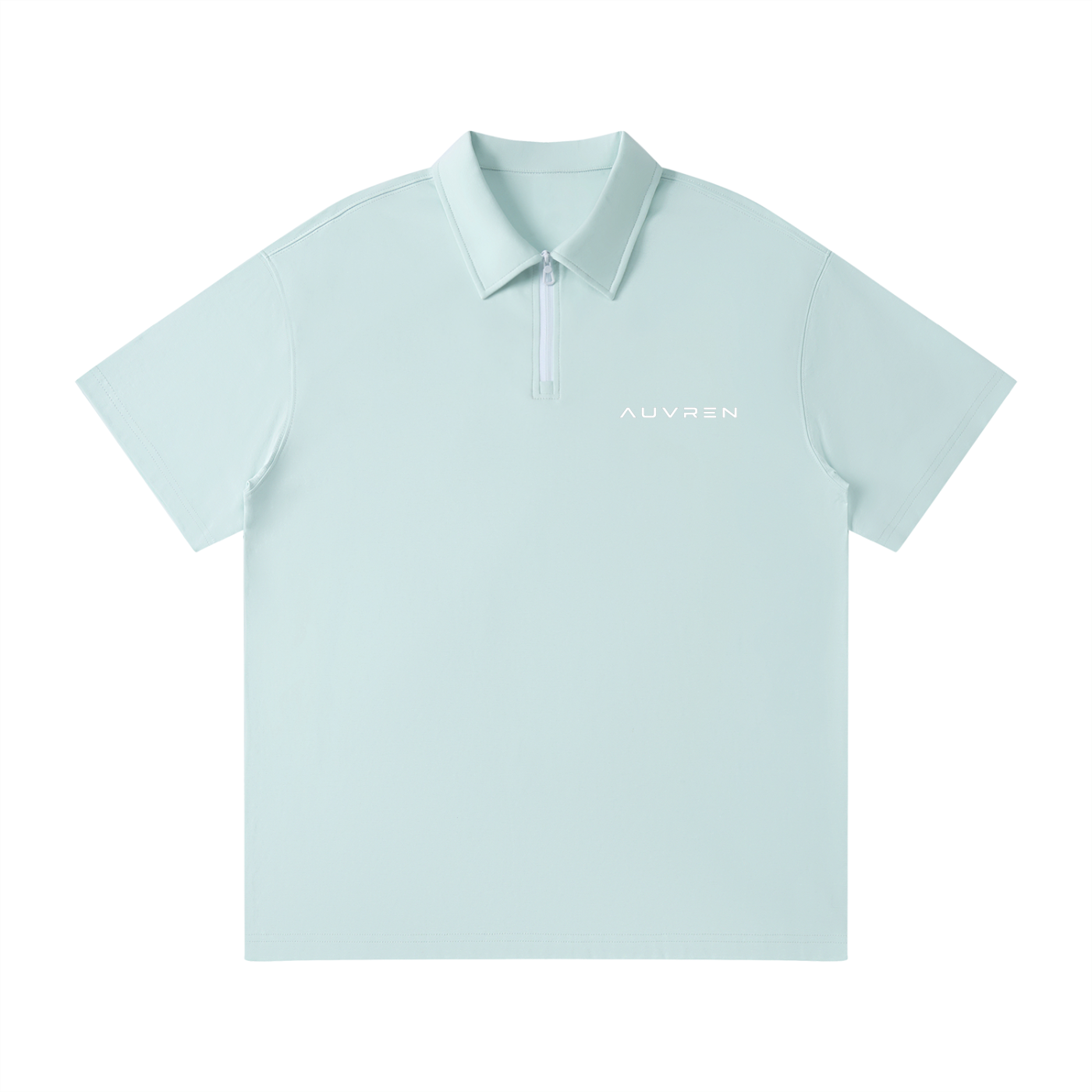 AUVREN Axis Zip Performance Polo