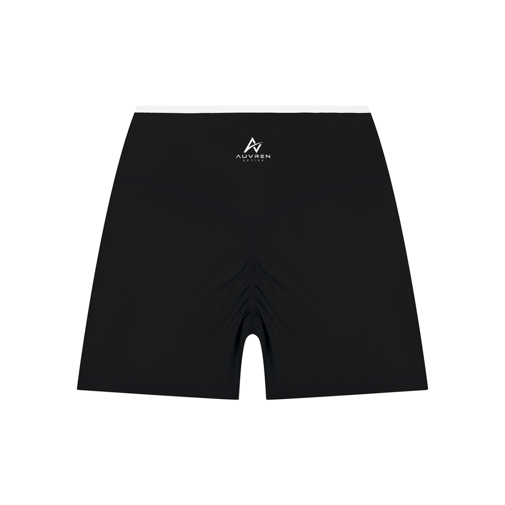AUVREN Vector Wrap-Waist Biker Shorts