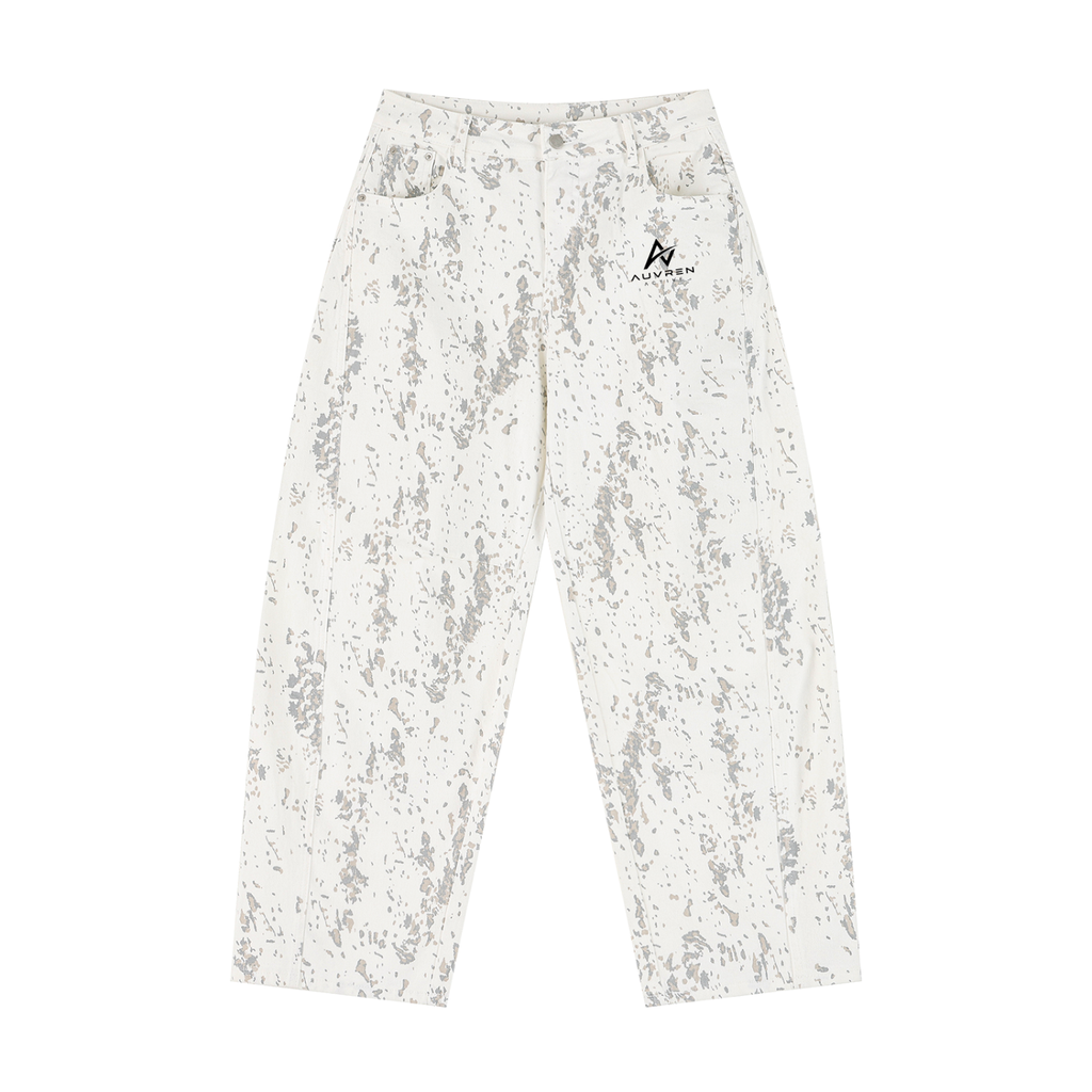 AUVREN Frostline Abstract Wide-Leg Pants