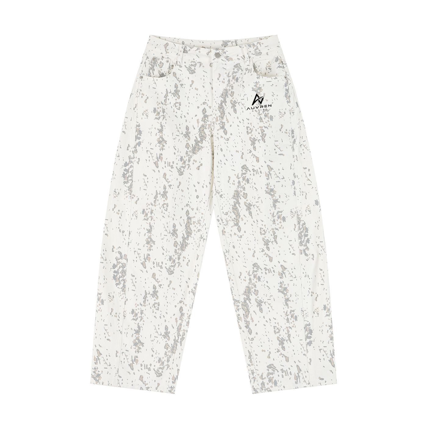 AUVREN Frostline Abstract Wide-Leg Pants