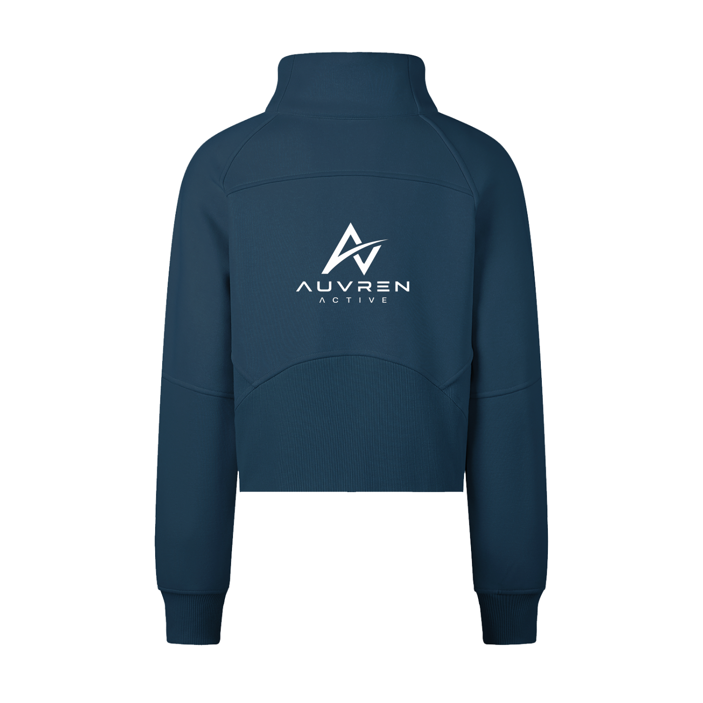 AUVREN Aurelia Gold-Zip Funnel-Neck Sweatshirt