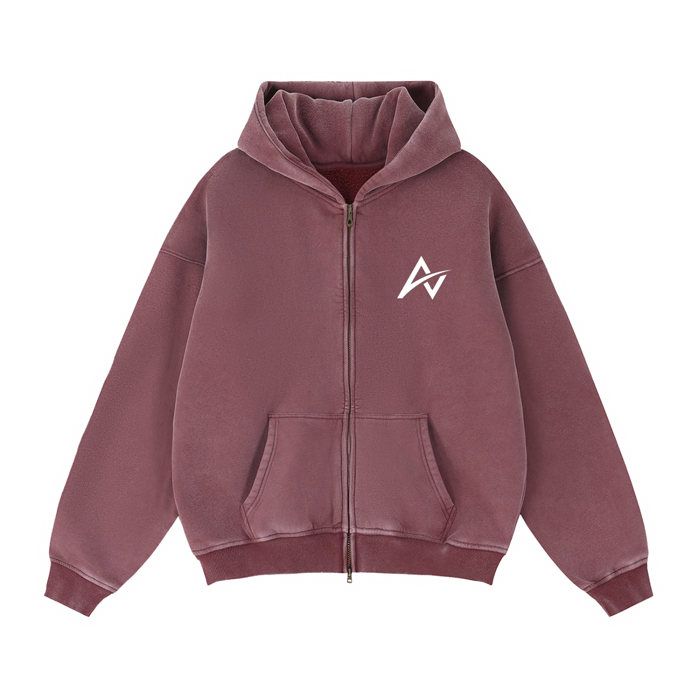 AUVREN Blush Essential Zip Hoodie