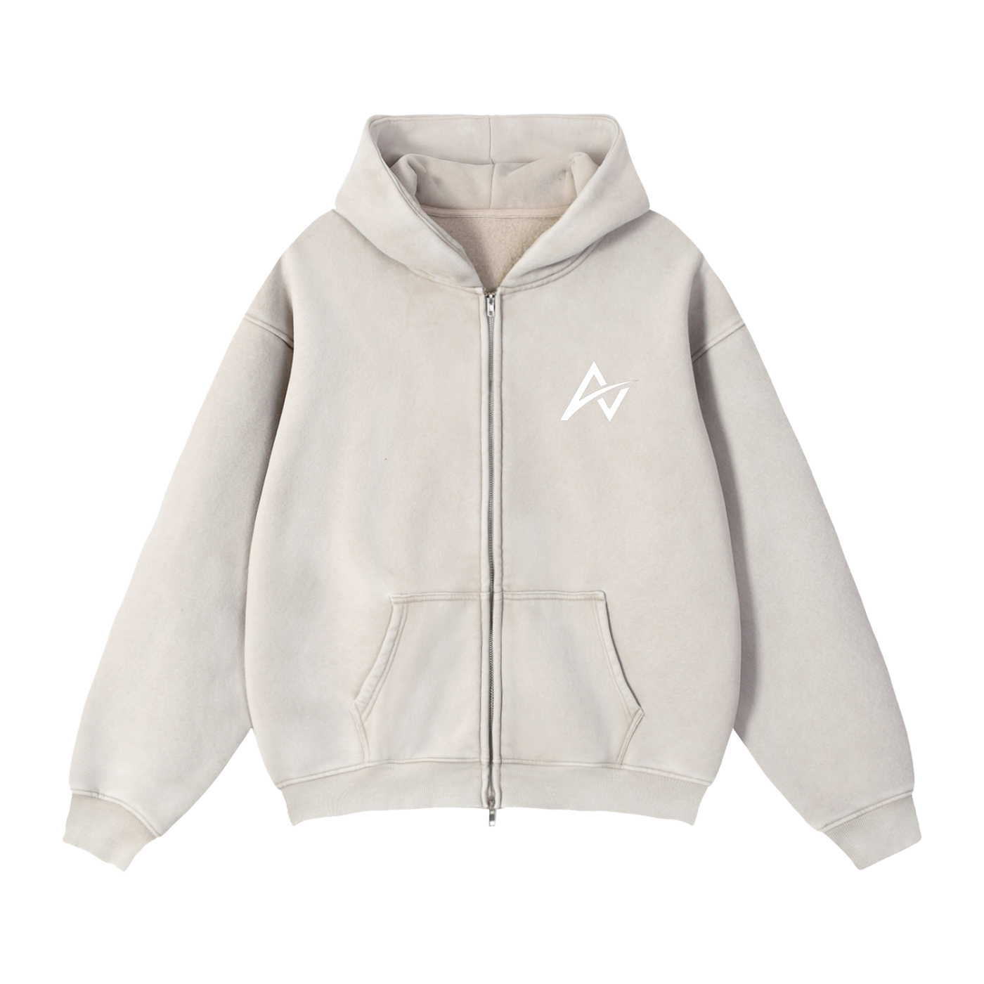AUVREN Blush Essential Zip Hoodie
