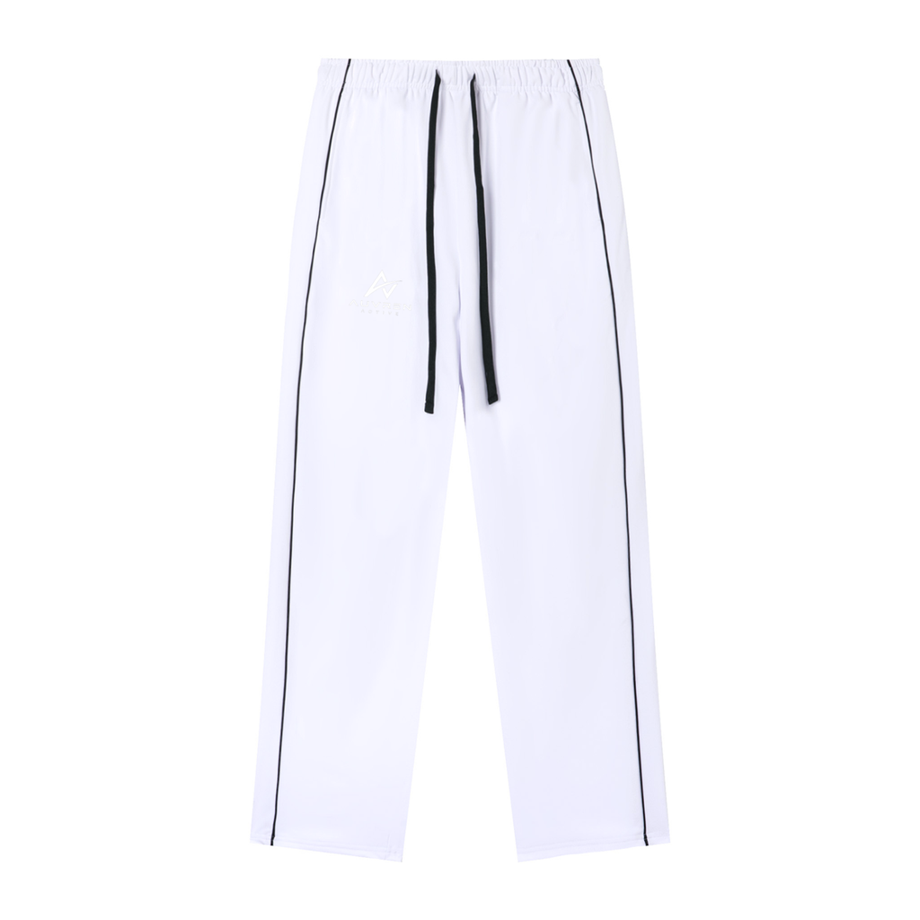 AUVREN Tempo Contrast-Pipe Wide-Leg Track Pants
