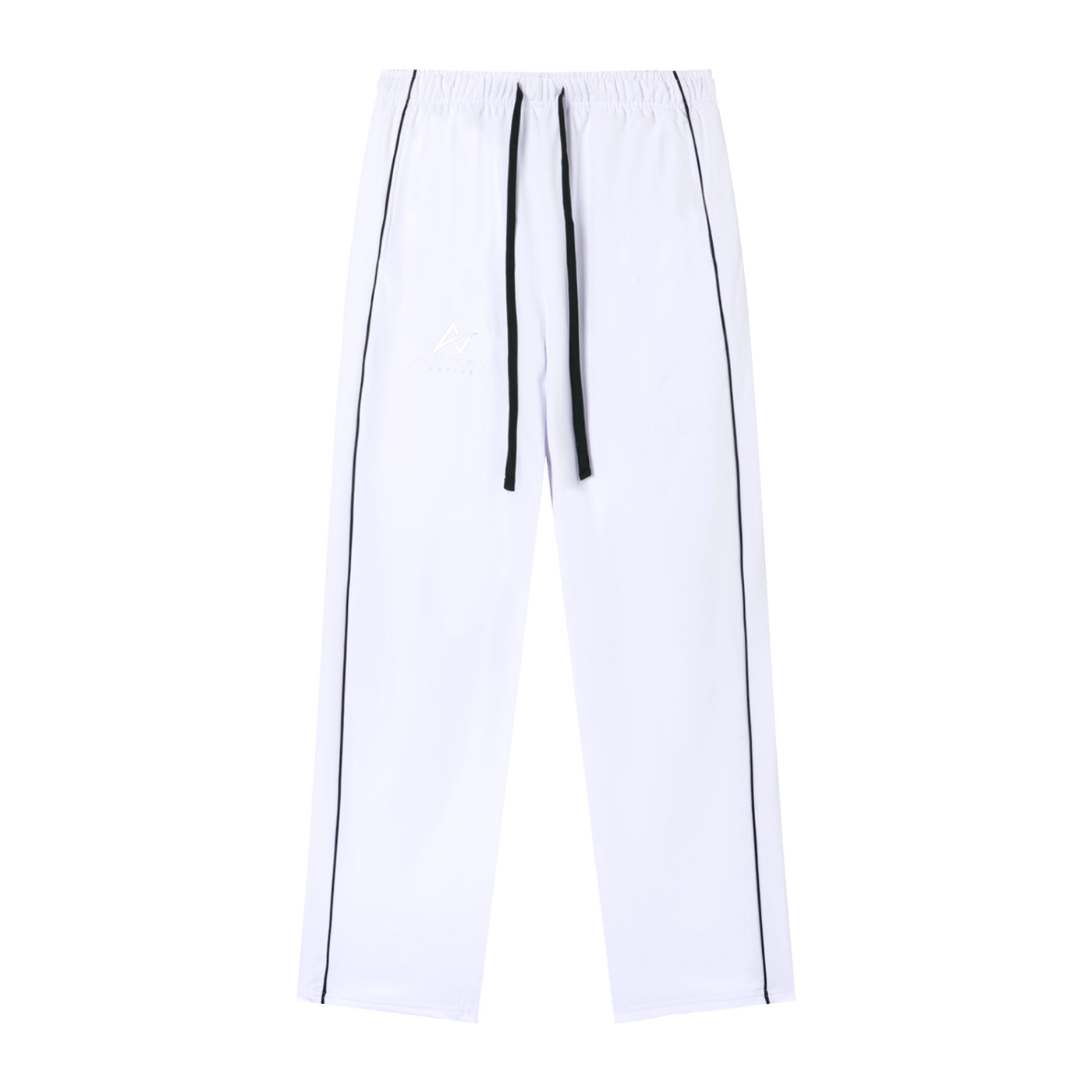 AUVREN Tempo Contrast-Pipe Wide-Leg Track Pants