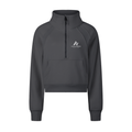 AUVREN Aurelia Gold-Zip Funnel-Neck Sweatshirt