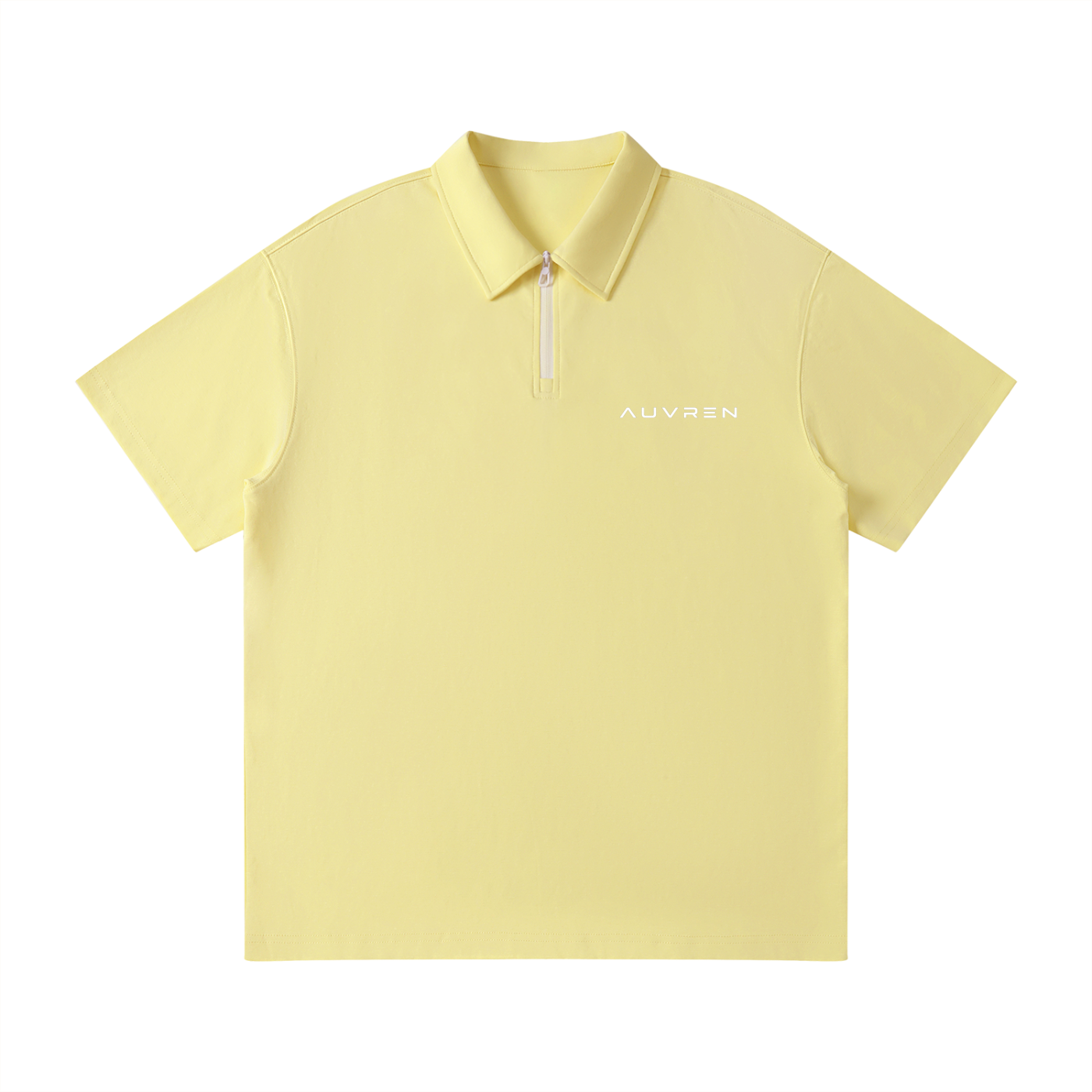 AUVREN Axis Zip Performance Polo
