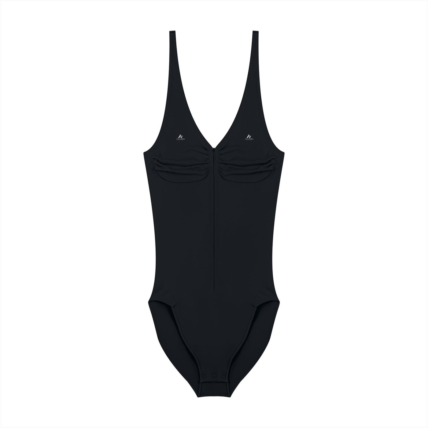 Women’s Full-Zip Ruched Bodysuit