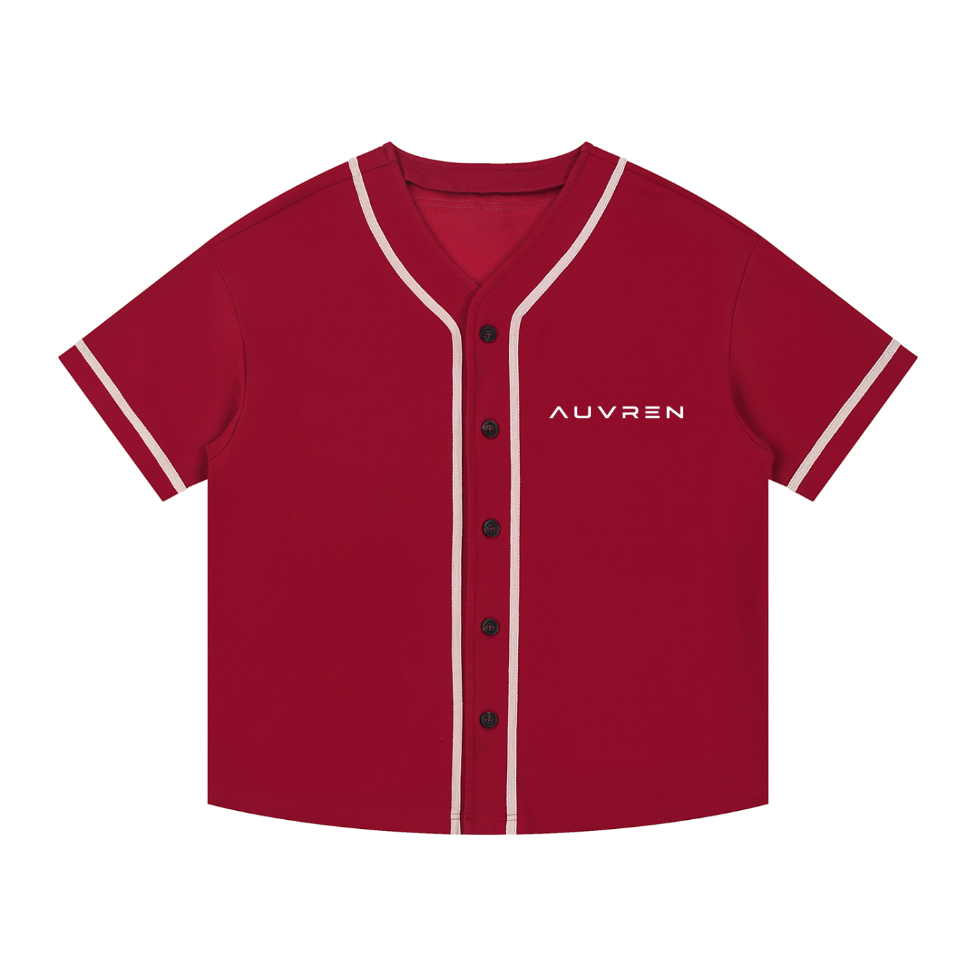 AUVREN Maillot boutonné style universitaire