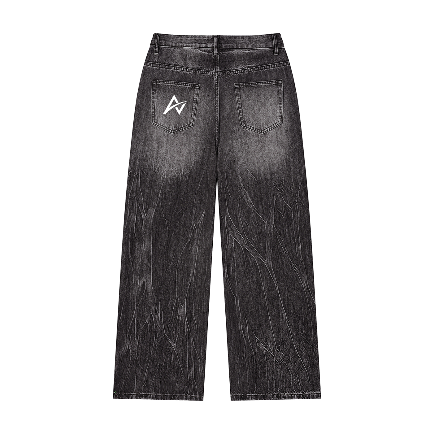AUVREN Coreline Shadow-Wash Wide-Leg Jeans