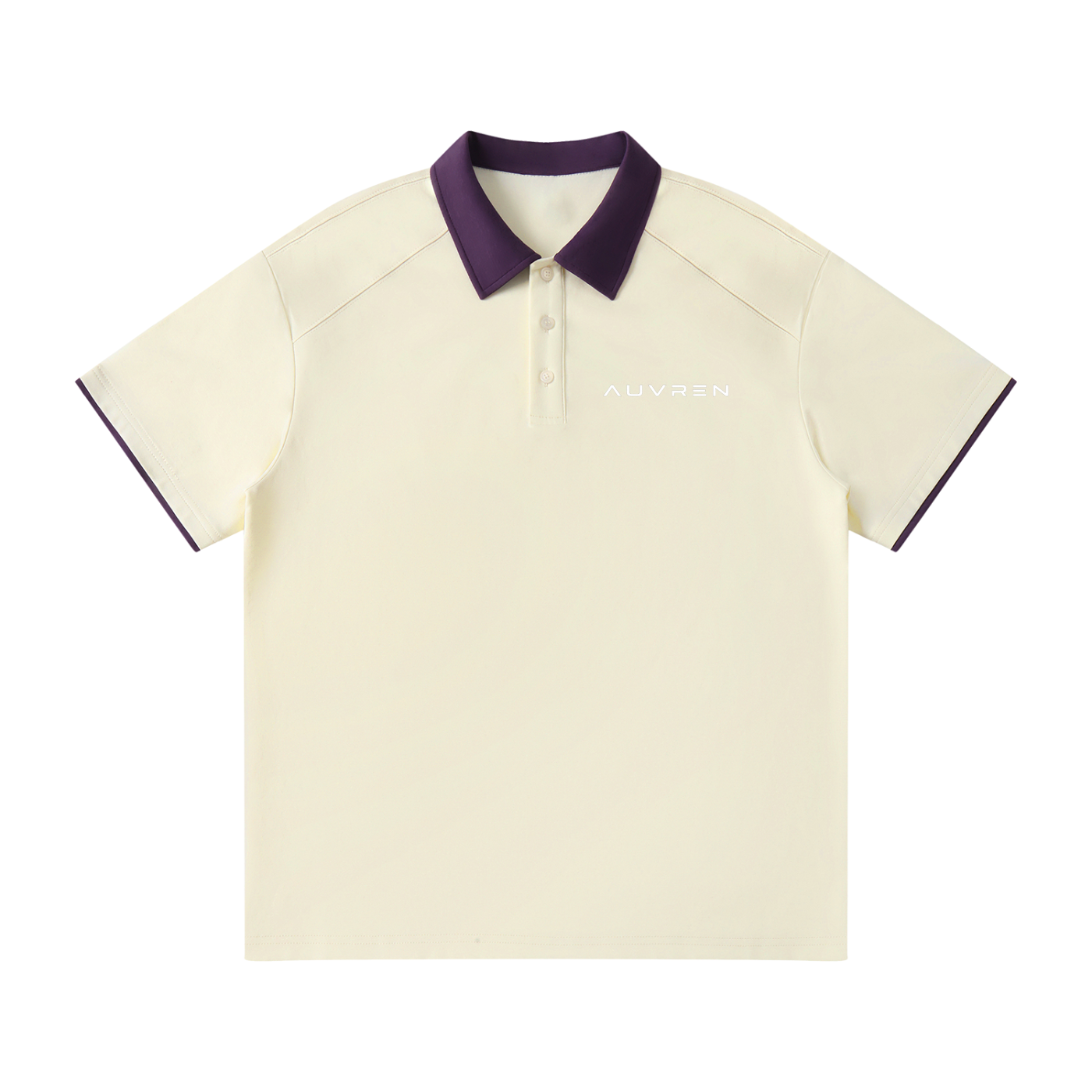 AUVREN Amethyst Contrast Performance Polo