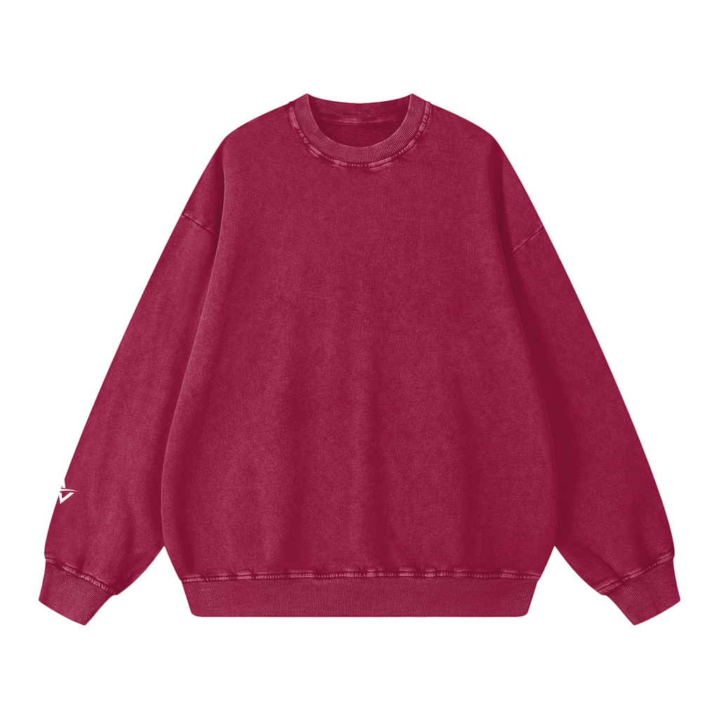 AUVREN Coreline Washed Oversized Crewneck
