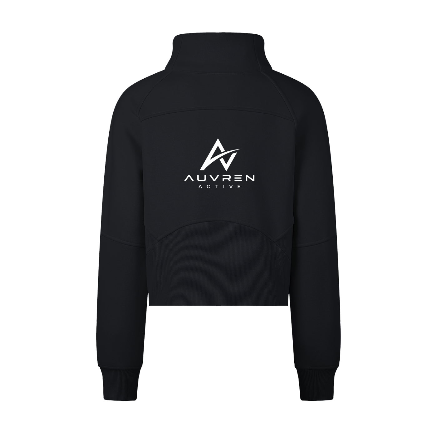 AUVREN Aurelia Gold-Zip Funnel-Neck Sweatshirt