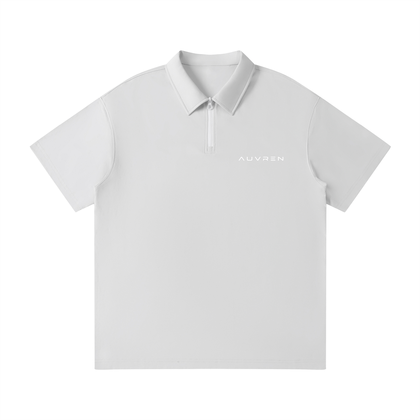 AUVREN Axis Zip Performance Polo