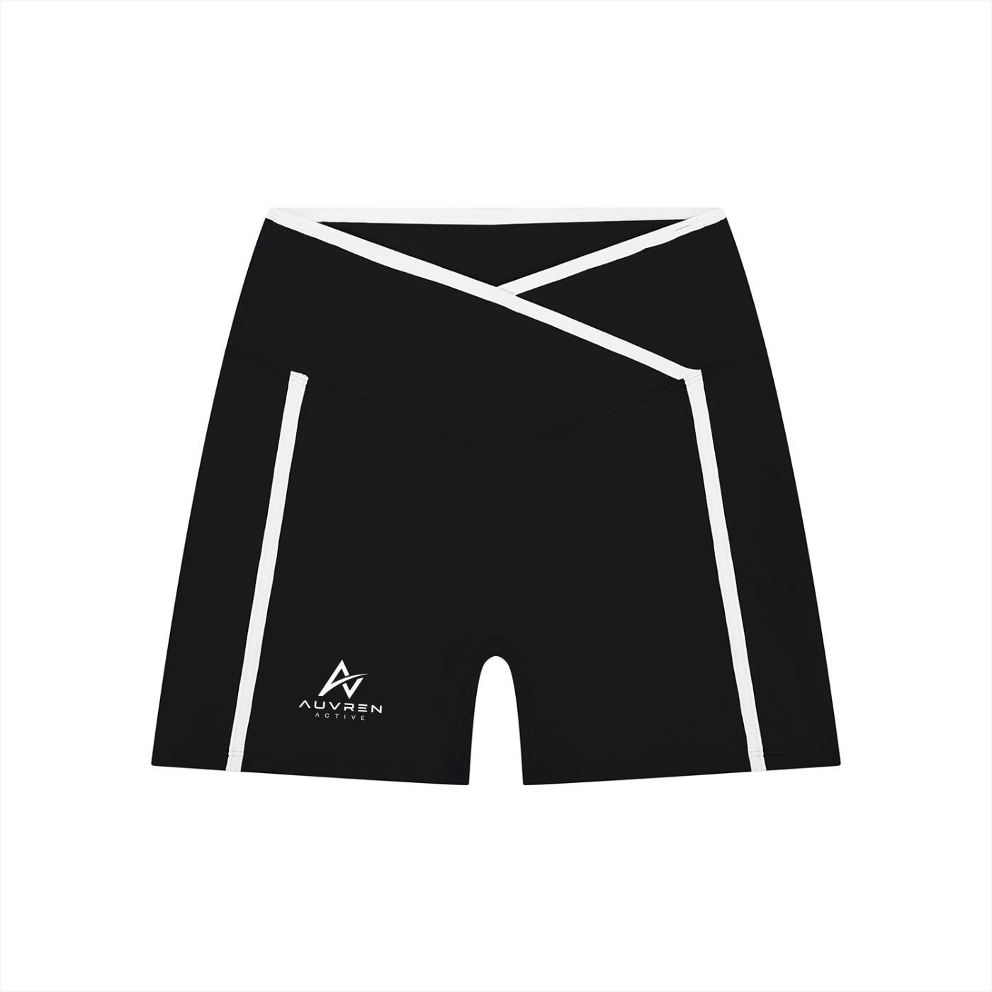 AUVREN Vector Wrap-Waist Biker Shorts
